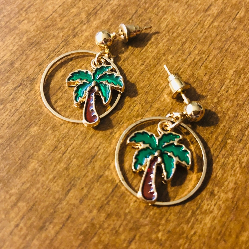 Palm Tree Earrings